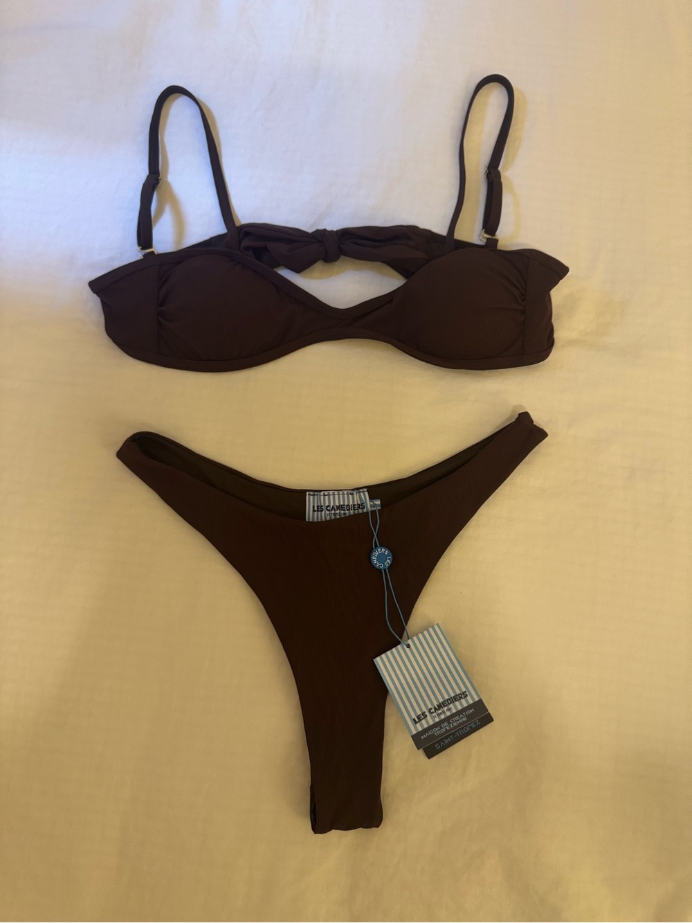 Les Canebiers Chocolate Brown Bikini Set
